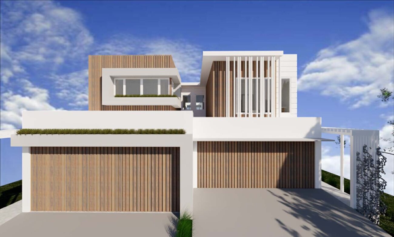 new duplex two storey build pandanus avenue coolum beach build by signature construction australia